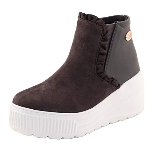 【primevere LIZ LISA プリマベーラリズリサ】 厚底 スニーカーブーツ PLZ1009 グレースエード S（約22.5センチ）