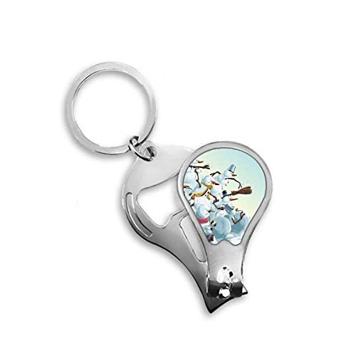 Toenail Clipper de Noël motif peinture de bonhomme de neige