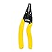 IDEAL Electrical 45-615 Reflex Super T Stripper - 8-18 AWG Solid, Yellow, Wire Stripper, Plier Nose, Slide Lock, Textured Grips