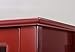 American Furniture Classics OS Home and Office Accent and Display Cabine Glass Door Cabinet, Red Paint