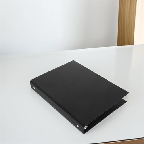 Carpeta de 6 anillas A4 de papel kraft negro GALPADA para organizar notas y documentos diarios 5