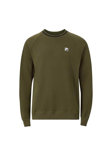 Sweat Fila homme vert Fam0320 pull sport col rond confortable