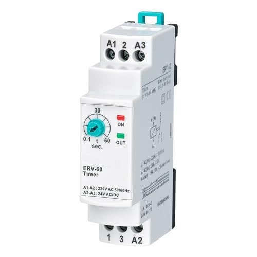 Relais temporisé ERV-60 pour stopper les coupures brutales avec réglage 0.1-60s