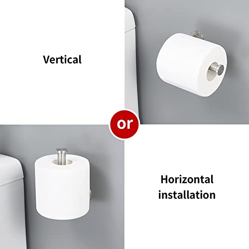 Vinobbi Modern Toilet Paper Holder For Bathroom, Wall-Mounted Stainless Steel 304 Satin Brushed #TOP3