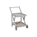 Produktbild Greemotion Servierwagen Maui für den Garten-Teewagen Holz-Rollwagen klappbar-Transportwagen faltbar mit 2 Böden & Rollen-Etagenwagen Terrasse & Balkon, Grau, 10,8 x 5,2 x 1,5 cm