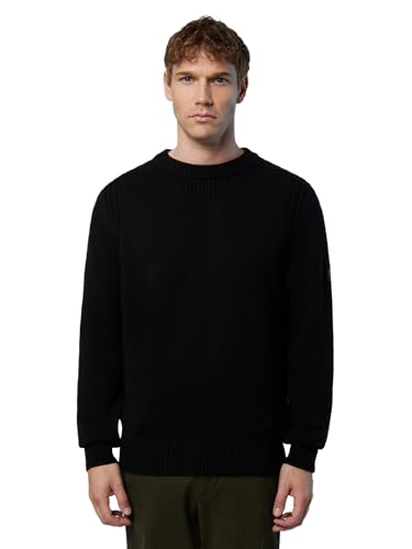 Pull homme North Sails en maille de coton côtelée, vêtements d'hiver décontractés