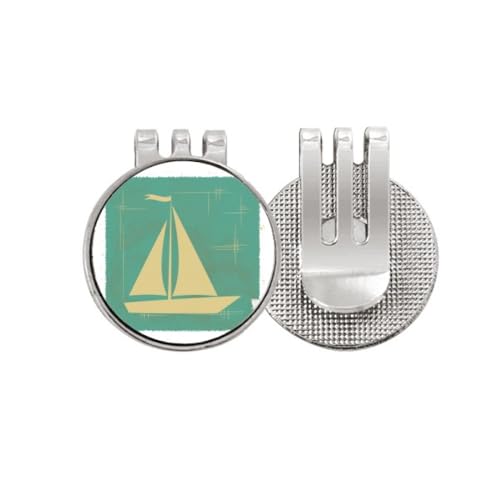 Marqueur de balle de golf aimanté clip émail bleu pour green