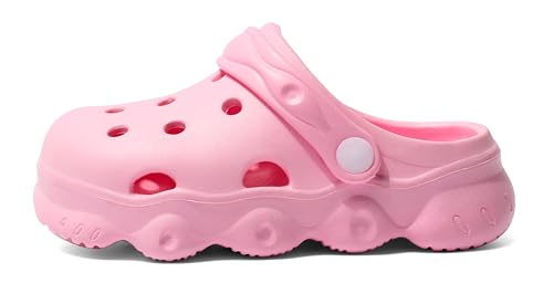 Image of INMINPIN Kids Cute Clogs Cartoon Garden Shoes Boys Girls Slides Slippers Indoor Outdoor Children Water Shower Beach Pool Sandals