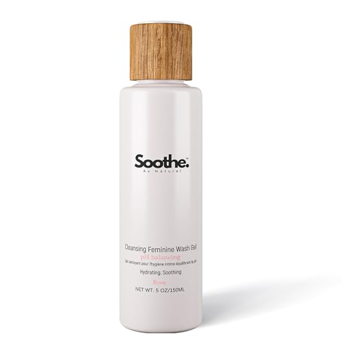 Soothe Au Naturel - Soothe Au Naturel Cleansing Feminine Wash Gel for Intimate Areas & Sensitive Skin, Daily Vaginal Wash with Rose, Odor Control & pH Balance for Women, 150ml