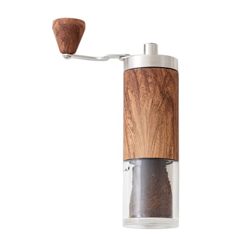 IwaiLoft 手挽きコーヒーミル コーヒー豆挽き 珈琲ミル 手動式 手動ハンドル コーヒーグラインダー 手回し ステンレス製 コーヒーメーカー 水洗い可能 携帯便利 お手入れ簡単 均一な粉末 高級 マーブル調 家庭用 3代目