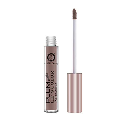 Image of Colors Queen Plum Matte Non Transfer, Water Proof, Liquid Lipstick Nude 7 ml