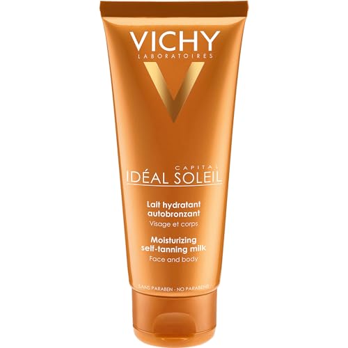 Vichy Ideal Soleil Selbstbräuner-Milch für Gesicht und Körper, Selbstbräuner mit Sheabutter, Für bis zu 8 Stunden Feuchtigkeit und eine einheitliche Bräune, 100 ml 5