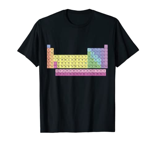 T-Shirt Periodensystem | Männer Frau Wissenschaft Elemente T-Shirt