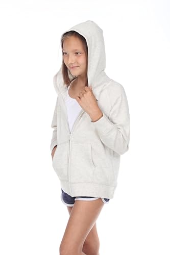 Youth Girls French Terry Long Sleeve Zip Hoodie4
