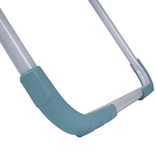 Varal De Chão Aço Com Abas Lovely Azul Turquesa Mor