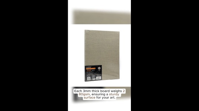 30X40Cm Panneaux De Toile 6Pcs A3,3Mm Cartons Entoilés,Toile À Peindre