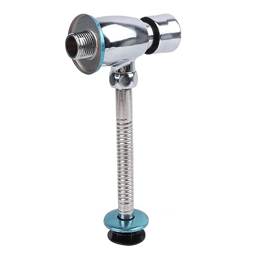 Syrisora Urinal Flush Valve Push Button Rust Proof Brass Manual Toilet Flush Valve for Bathroom Public Place