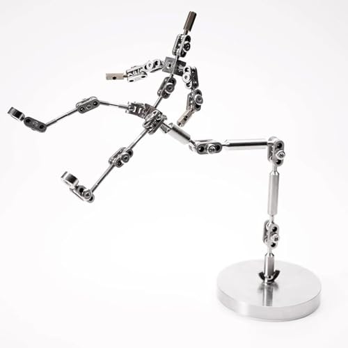 HUIZHITENGDA Kit de Armadura de Stop-Motion DIY, con Esqueleto humanoide articulado Listo de 12-18 cm para Proyecto de Stop-Motion, Sistema de Aparejo de Armadura para animación Stop Motion,15cm