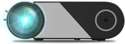 Video Projector, 720x1080 Resolution, 250 Lumens LED, Keystone Correction, Office & Home Use, Eye-Protective Viewing, Compatible with Multiple Devices