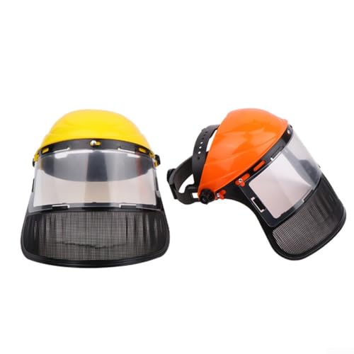Casco di sicurezza per decespugliatore da giardino, con protezione completa, per decespugliatore, motosega, tagliasiepi, cappello protettivo per foresta, paesaggistica, lavori di giardinaggio