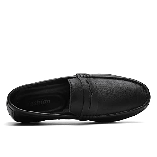 Loafers for Men Penny Loafer PU Stitching Details Round Toe Comfortable Anti-Slip Flexible Party Outdoor Slip On3