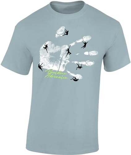 Baddery Kletter T-Shirt : Bouldern Adrenalin - Klettern Outdoor Ausrüstung...