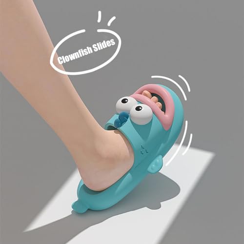 Zureto Clownfish Slippers Cute Summer Funny 3D Cartoon Couple Comfy House fish Slides Sandals3