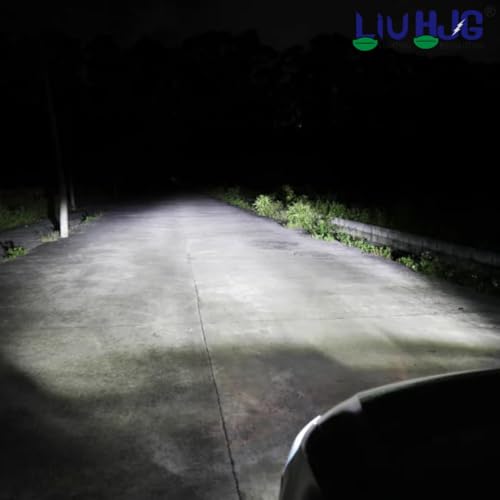 Image of LIU HJG Bright White H7 100W LED Headlight Bulb 12V Waterproof with Cooling & Heat Resistance, Universal Fit Car, Motorcycle, Truck, Van Headlight Upgrade (Pack of 2)