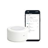 Haozee ZigBee Lichtsensor, 0–157.000 Lux,ZigBee-Beleuchtungsstärkesensor mit App-Fernüberwachung, CR2450-Batterie, Mini-Größe 33 × 33 × 20 mm, kompatibel mit Home Assistant Zigbee2mqtt