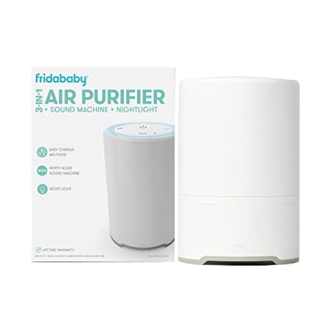 3-in-1 Sound Machine, Air Purifier + Nightlight with 3 Fan Speeds and Easy-Change Filter by Fridababy Cover