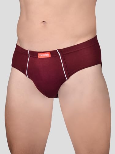 Image of Frenchie VIP Plus Colour 100% Cotton Brief with Inner Elastic Waistband Briefs Combo for Mens Assorted