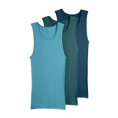 Jockey Men's Undershirt 100% Cotton Tall Man A-Shirt Tank Pack