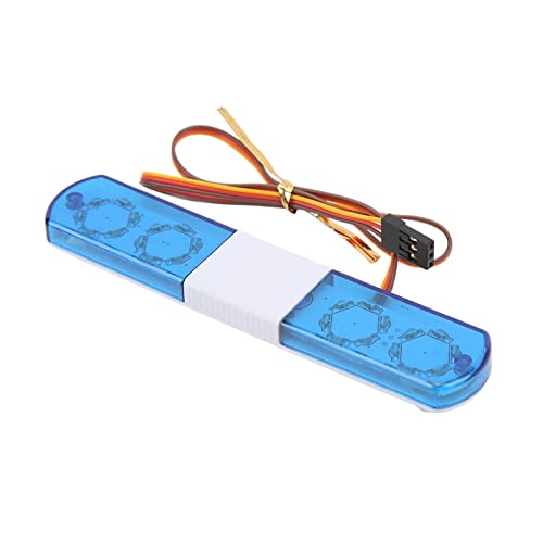 RC Model LED Police Night Light Bar Flash Lamp for 1/8 1/10 Cars - Blue Alarming Light Accessory