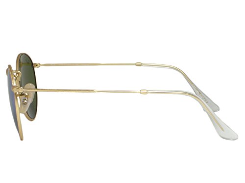 Ray Ban RB3447 Round Metal 112/4L Matte Gold Polarized Sunglasses 50mm3