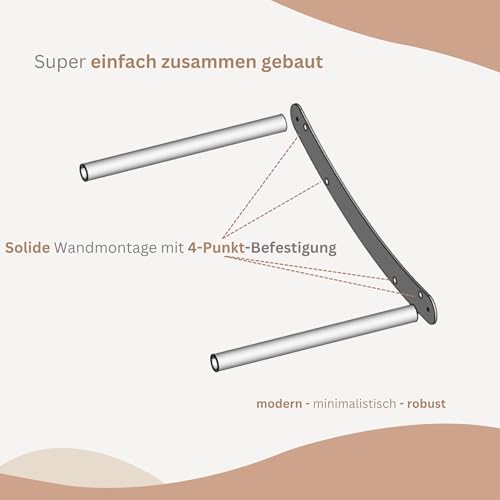 AZANO® Katzenhängematte XL Metall | Designer Kletterwand Katzen | Katzenbett Wand | extra groß und stabil - (Weiß)