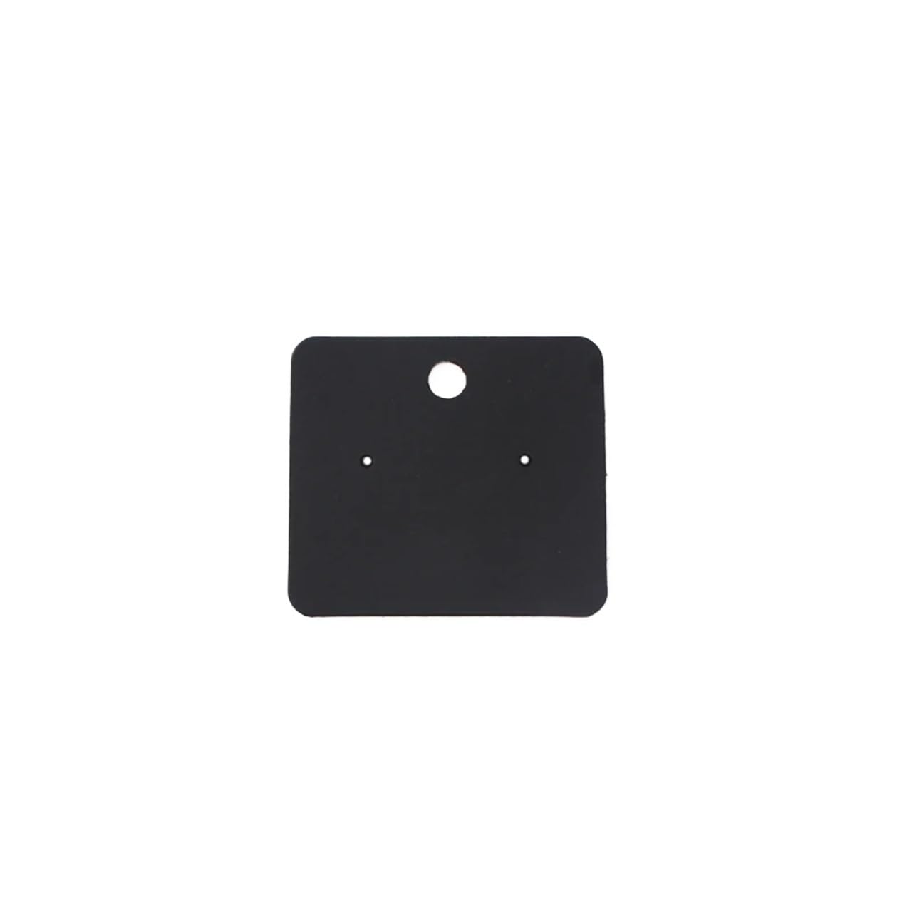 Karty na kolczyki 600 szt. Mały papier 5x4,5 cm Biżuteria Kolczyki do uszu Wyświetlacz Opakowanie Posiadacze kart Cena Wiszące metki(Black)