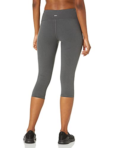 Amazon Essentials Women's Studio Sculpt Mid-Rise Capri Yoga Legging, Charcoal Heather, Medium - Image 3