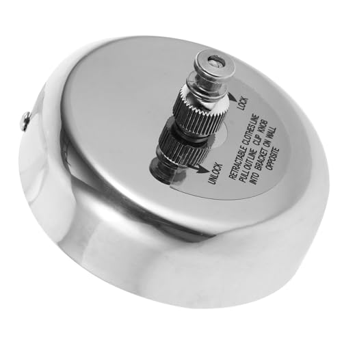 VALICLUD 2pcs Stainless Steel Retractable Washing Line Outdoor Heavy Duty Clothesline