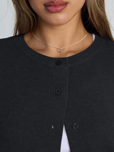 Image of Trendy Queen Cropped Cardigan Sweaters for Women Lightweight Y2k Fall Outfits Spring Fashion Clothes 2026