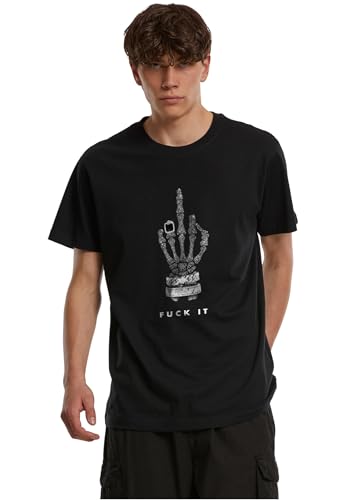 Mister Tee Maglietta da Uomo Mt4058-skull Hand F*CK It Tee (Confezione da 1), Nero, XXL