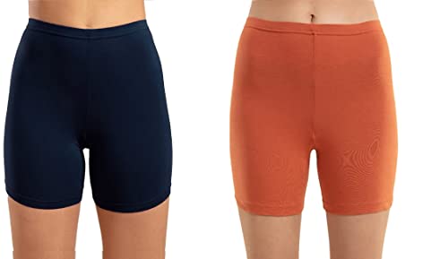 Image of OM SAI LATEST CREATION Poly Spandex Women's Sport Shorts for Regular Fit | Sport Shorts for Workout, Yoga, Running, Exercise, Cycling, Gym Wear for Casual Day (Pack of 2)