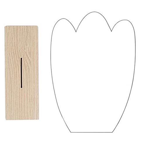 Bnf® 6xIrregular Acrylic Makeup Mirror Decorative Mirror Wooden Base for Bathroom F Health & Beauty Makeup Makeup Tools & Accessories Makeup Mirrors-image-16
