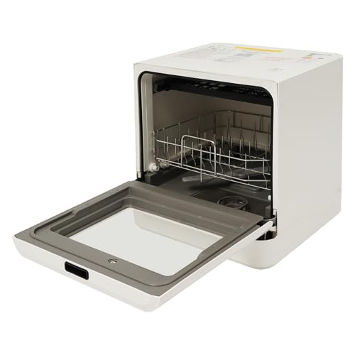 Lavavajillas de mesa, lavavajillas portátil con 4 modos de limpieza (ECO, Strong, Rapid y Fruit), luces LED y bajo consumo de agua, mini lavavajillas para camping, residencial