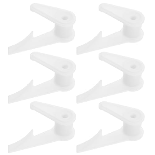 IWOWHERO Lot de 6 Clips de Fixation pour Luminaires Encastrés au Plafond en Plastique Blanc Grosse Taille 10 MM Accessoires de Montage pour Abat-Jour et Supports de Lampes LED Fixation
