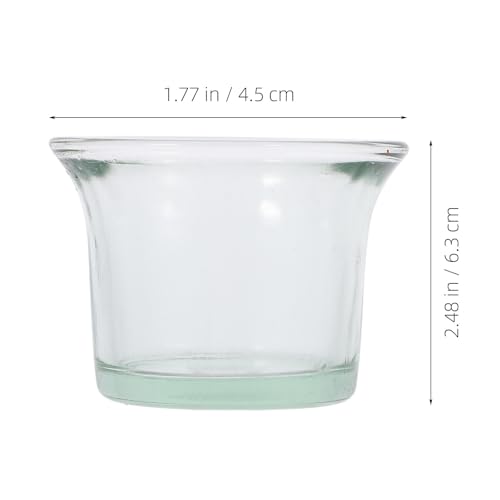 Evite plasticos rotos con vasos para comederos de aves de vidrio resistente KICHOUSE 3