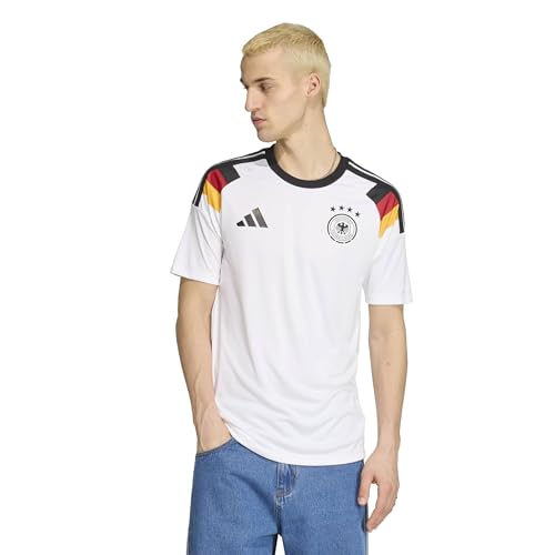 adidas Mens Germany 26 Home Fan Jersey White Large