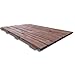 Pedana doccia antiscivolo 118x78 cm, in legno di pino impregnato, Colore Teak immagine