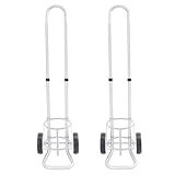 LyeXD 2 PCS Oxygen Cylinder Cart, Lightweight Portable Propane Tank Cart Cylinder Cart with Adjustable Handle & Directional Wheel, Aluminum Alloy Gas Cylinder Cart Trolley Truck for Hospitals, Wards