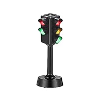 zalati Ampel-Spielzeug, Mini-Ampel mit LED-Lampe und Geräuschen für pädagogisches Lernspielzeug, Szenenbau, Puppenhaus-Dekoration
