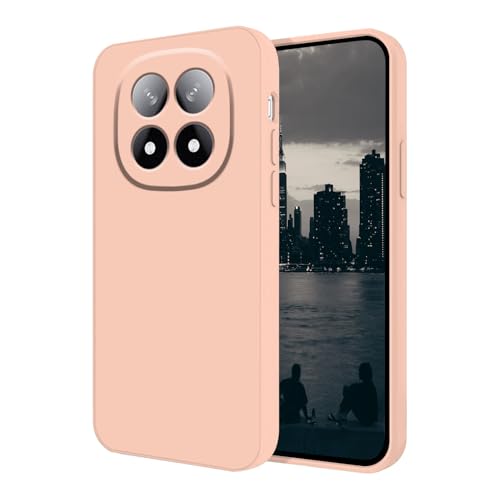 Wousunly �P�[�X�ƌ݊���������܂�Xiaomi Redmi Note 15 Pro 5G�p�P�[�X�t�̃V���R�� �ϏՌ� For Redmi Note 15 Pro 5G�J�o�[���^ �y�� �w��h�~�_�� �l�C �����Y�ی� (�s���N)
